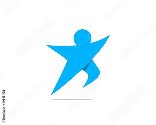 run jumping vector illustration
