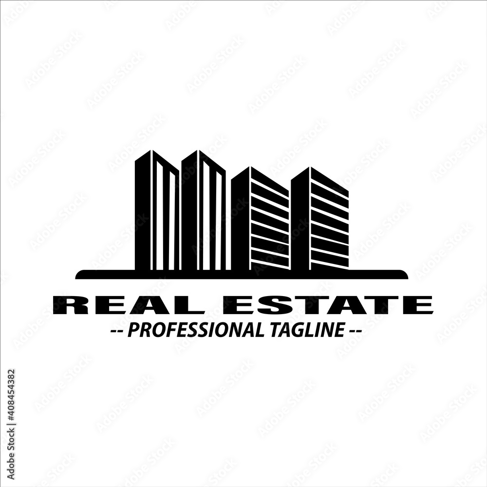 Building Idea logo template  Modern City logo designs concept  Real Estate logo Vector Illustration