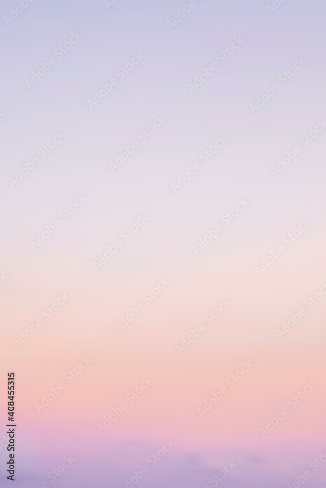 Smooth gradient pastel evening sky in vertical banner