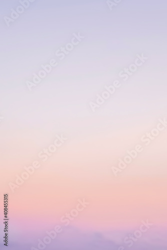 Smooth gradient pastel evening sky in vertical banner