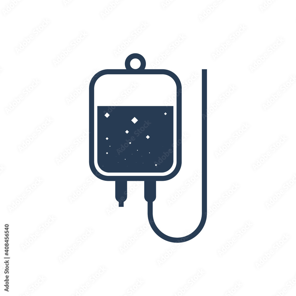 Infuse icon in trendy flat style, blood bag icon, iv bag,intravenous bag Infuse icon in trendy flat style, blood bag icon, iv bag,intravenous bag