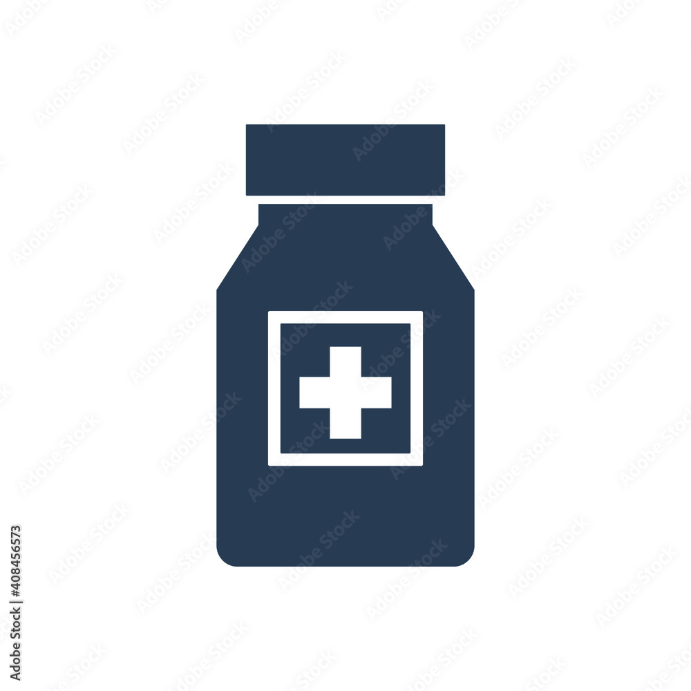 Medicine bottle icon. capsule, tablet, vaccine bottle vector icon. Medicine bottle icon. capsule, tablet, vaccine bottle vector icon.