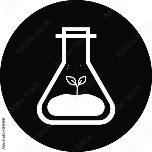 Laboratory experiment icon. chemistry, biological, ecological test icon.