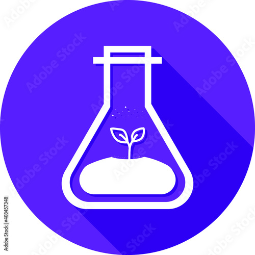 Laboratory experiment icon. chemistry, biological, ecological test icon.