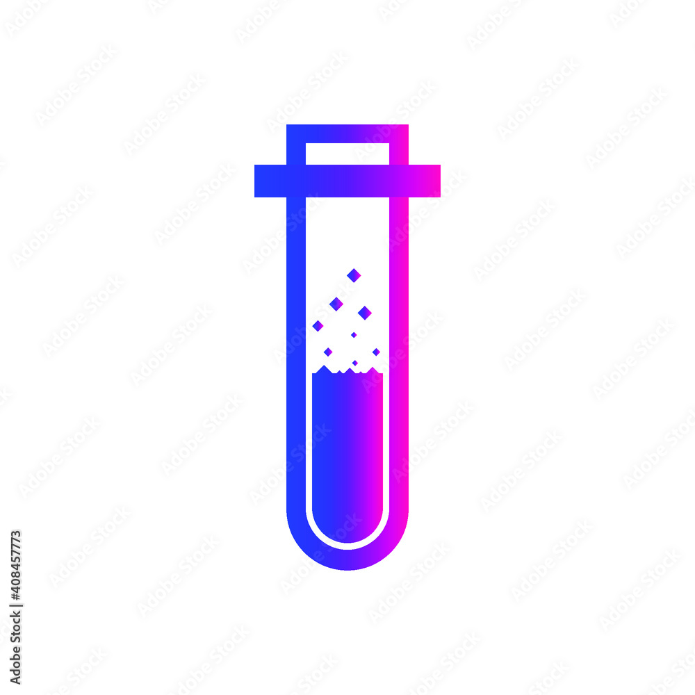 Test Tube Icon. Beaker, Flask, Chemistry Test Icon Test Tube Icon. Beaker, Flask, Chemistry Test Icon