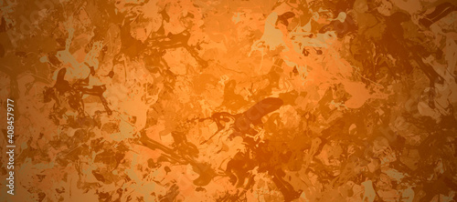 abstract colorful orange watercolor backgroud with splashes