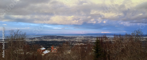 Fire Island, Alaska from Anchorage hillside