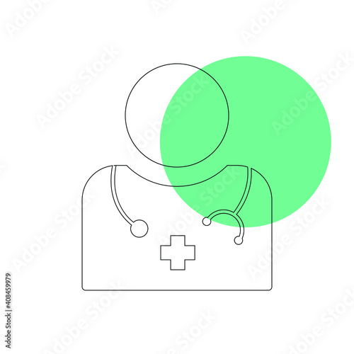 Doctor Icon | Health care, heartbeat, stethoscope.