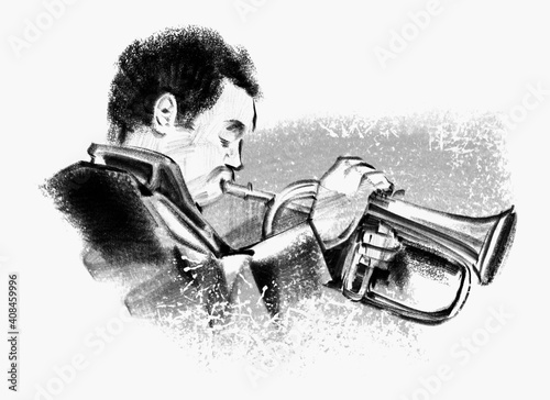 musician playing the trumpet