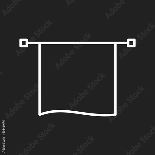 Unique Towel Dryer Line Vector Icon