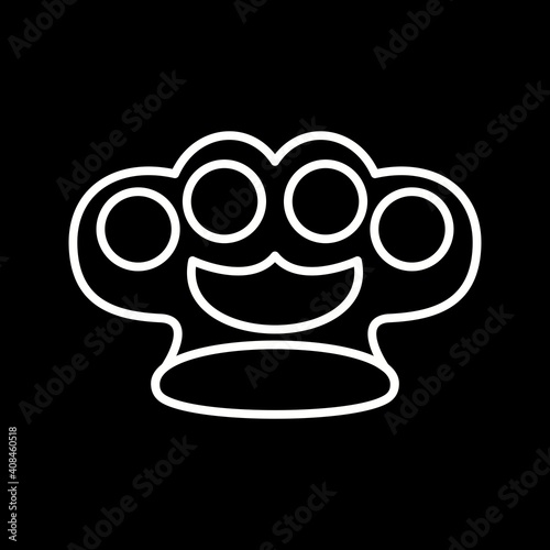 Unique Knuckle Vector Line Icon