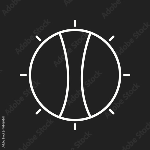 Unique Temperature Knob Line Vector Icon