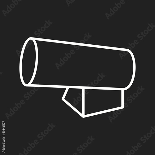 Unique Portable Forced Air Heater Line Vector Icon