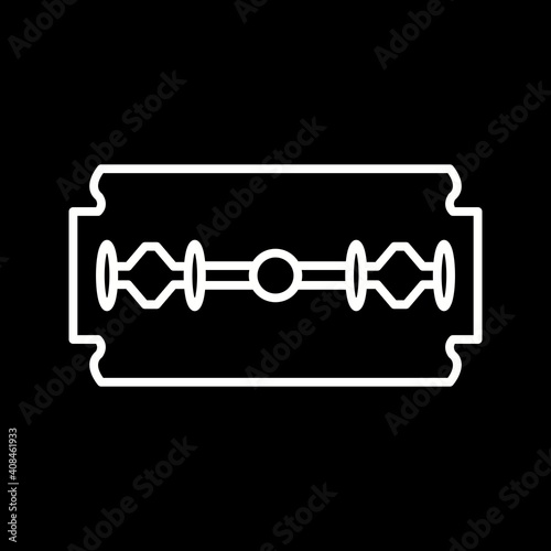 Unique Razor Blade Line Vector Icon