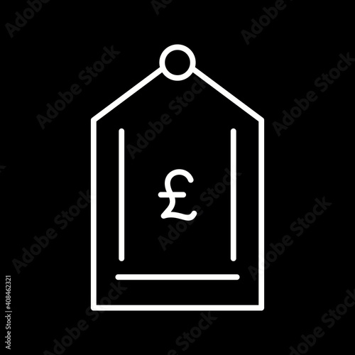 Unique Pound Tag Line Vector Icon