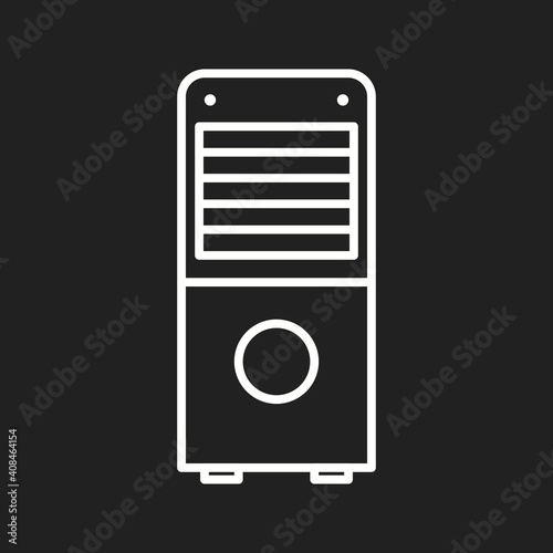 Unique Air Dehumidifier Line Vector Icon