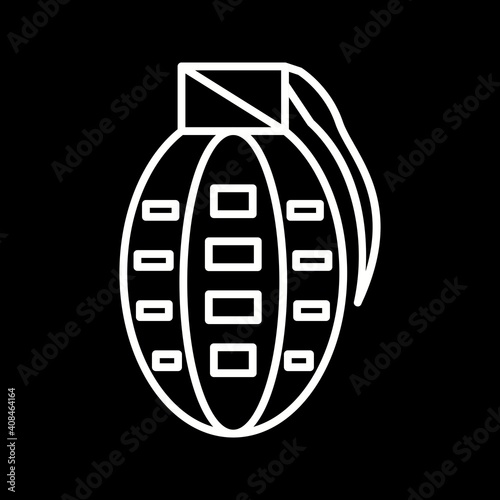 Unique Bomb Vector Line Icon