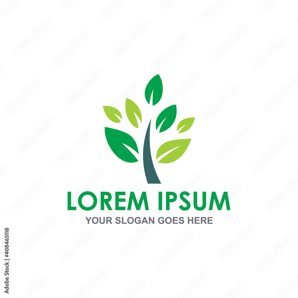 nature tree logo vector image nature tree logo vector image