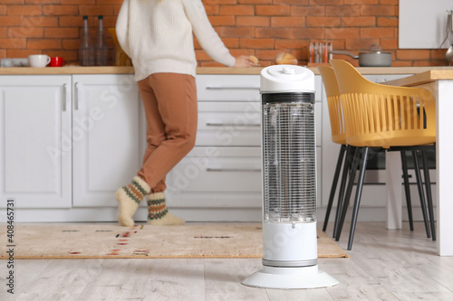 Electric heater in kitchen....