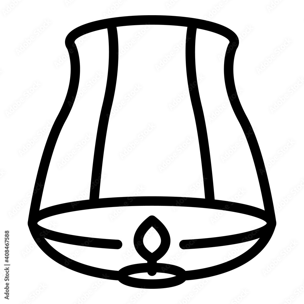 Summer floating lantern icon. Outline summer floating lantern vector icon for web design isolated on white background Summer floating lantern icon. Outline summer floating lantern vector icon for web design isolated on white background