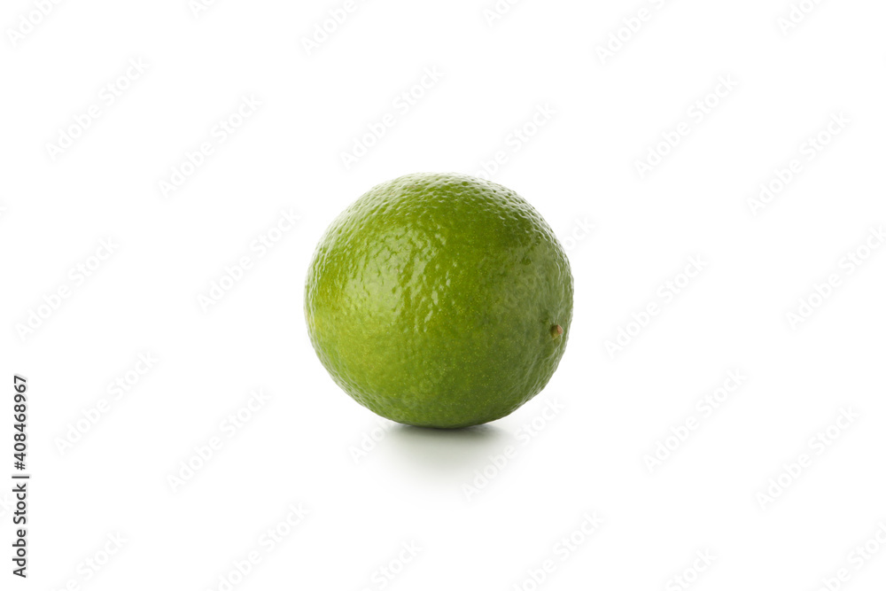 Fresh ripe lime isolated on white background Fresh ripe lime isolated on white background