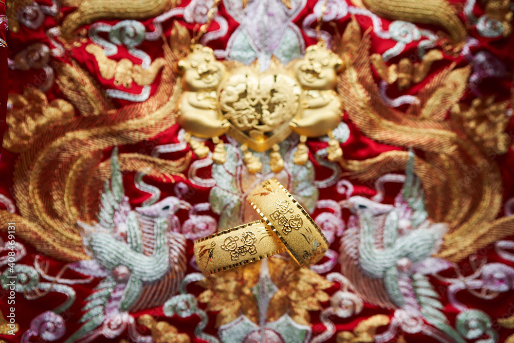 Chinese Wedding Gold Bracelet