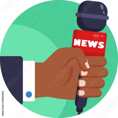 Mass media related icon. News Broadcasting Icon