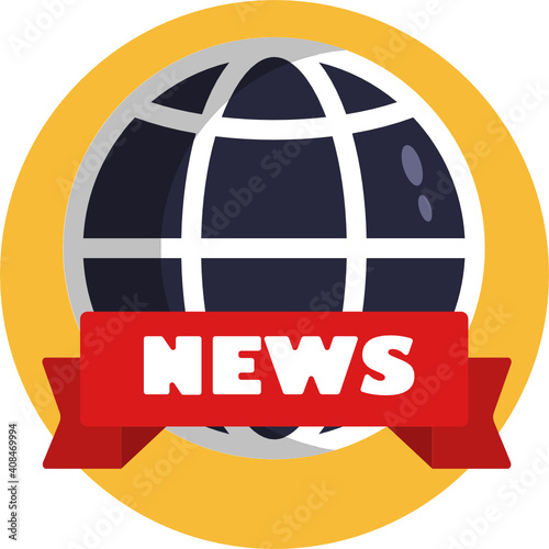 Mass media related icon. News Broadcasting Icon