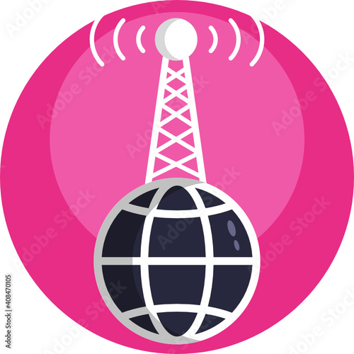 Mass media related icon. News Broadcasting Icon