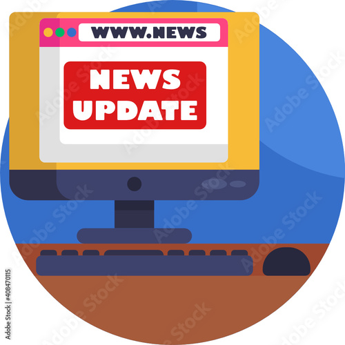 Mass media related icon. News Broadcasting Icon