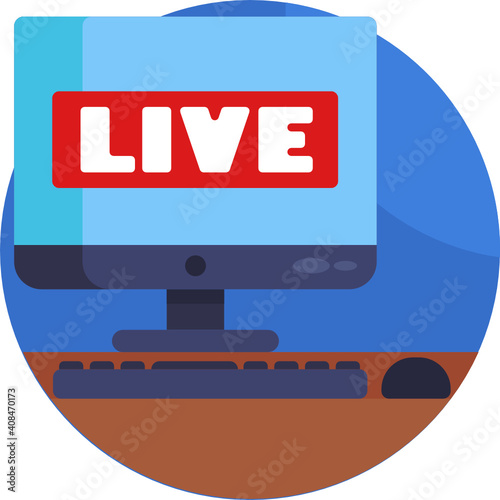 Mass media related icon. News Broadcasting Icon