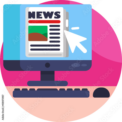 Mass media related icon. News Broadcasting Icon