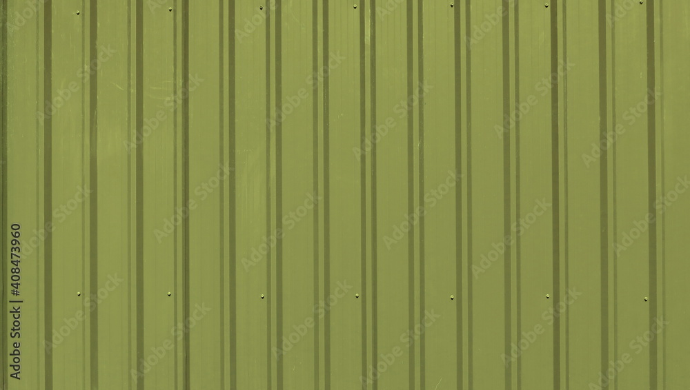 Outdoor temporary corrugated yellow wall partition