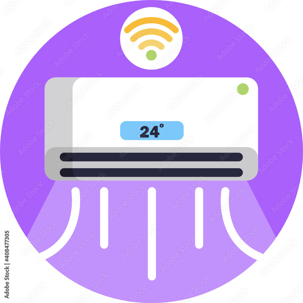 Smart home flat icon. Vector illustration. Smart home flat icon. Vector illustration.