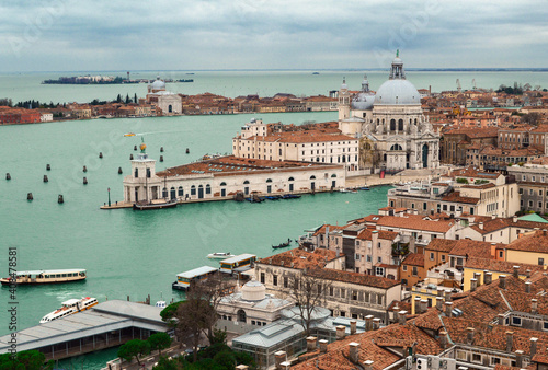 Panoramic view of Venice from the bell tower of San Marco.