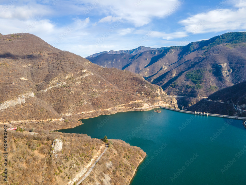Dam of Vacha (Antonivanovtsi) Reservoir, Bulgaria