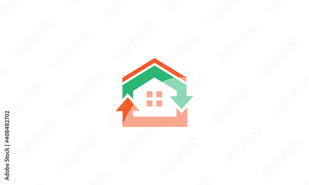 house business logo vector image