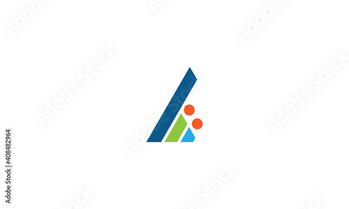 abstract triangle business logo