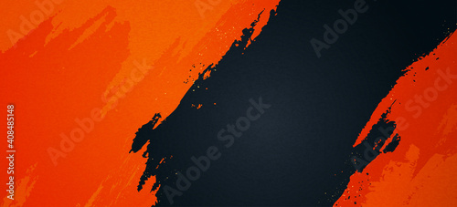 Grunge orange stroke background