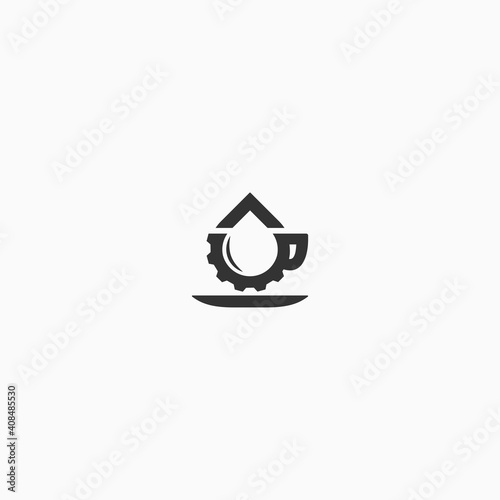 motor oil coffee logo