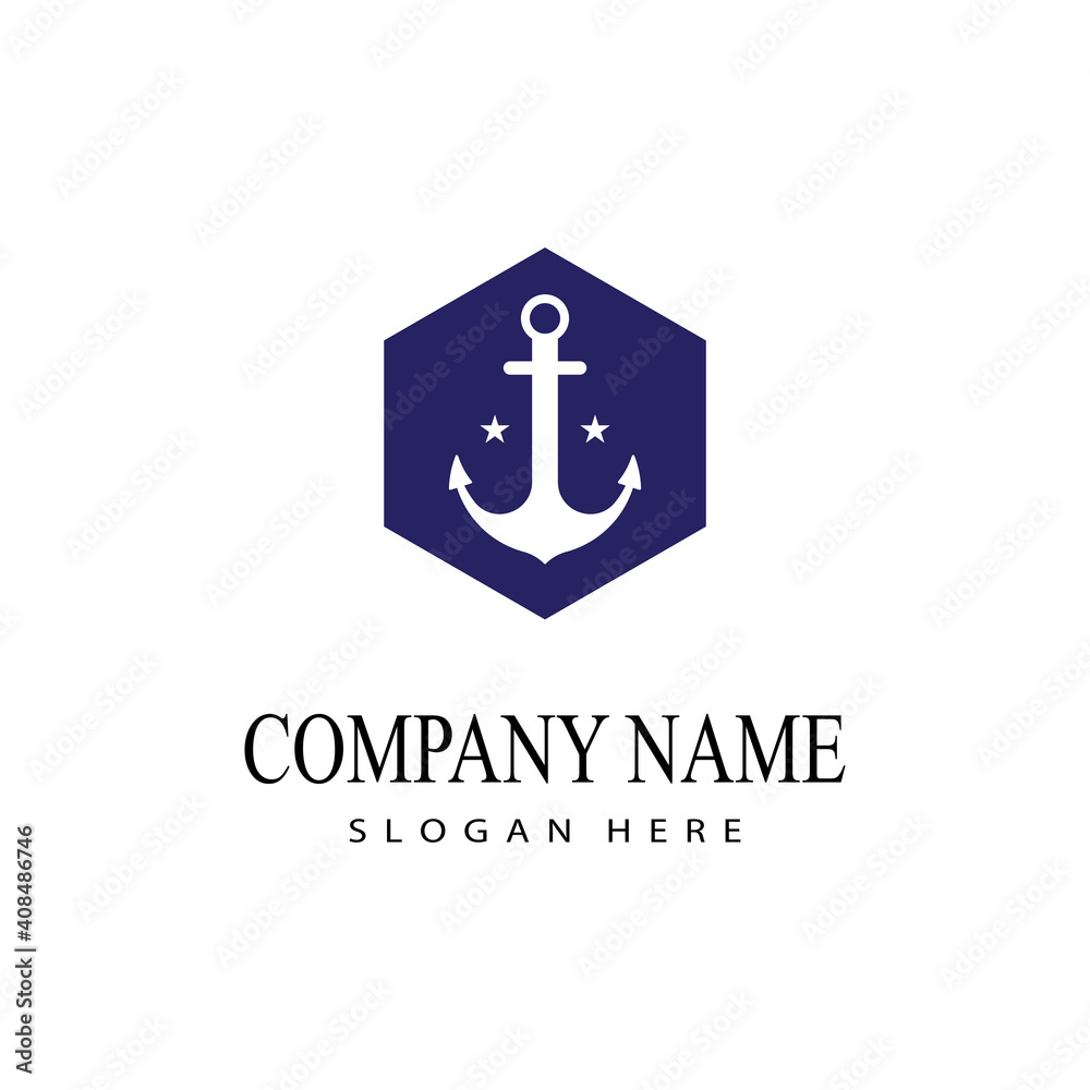 Anchor icon Logo Template vector illustration Anchor icon Logo Template vector illustration