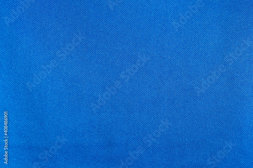 Navy blue fabric cloth polyester texture background.