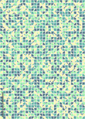 Abstract Geometric Pattern generative computational art illustration