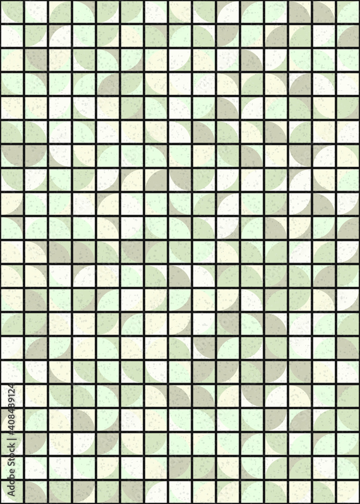 Fototapeta premium Abstract Geometric Pattern generative computational art illustration