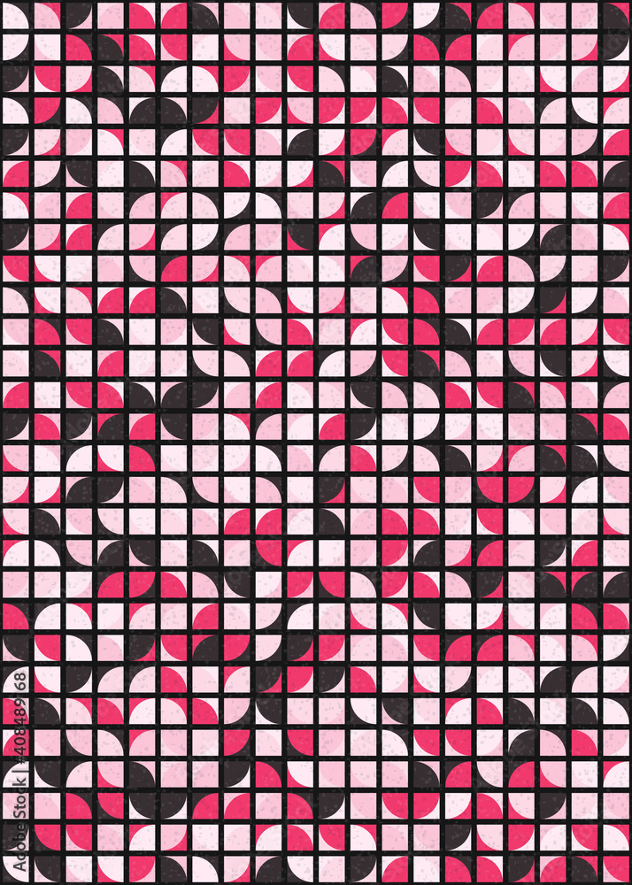 Fototapeta premium Abstract Geometric Pattern generative computational art illustration