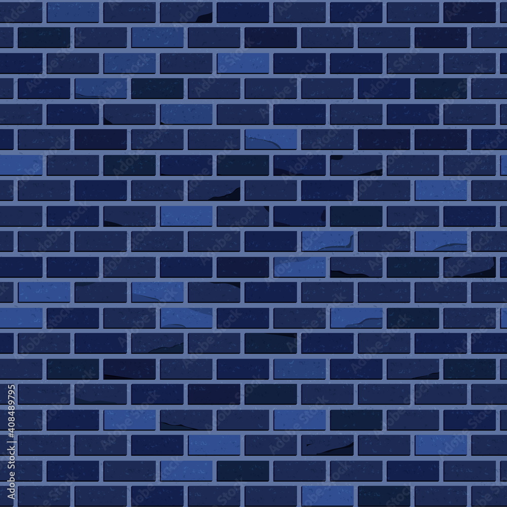 Seamless pattern. Blue brick wall. Vector design. Seamless pattern. Blue brick wall. Vector design.