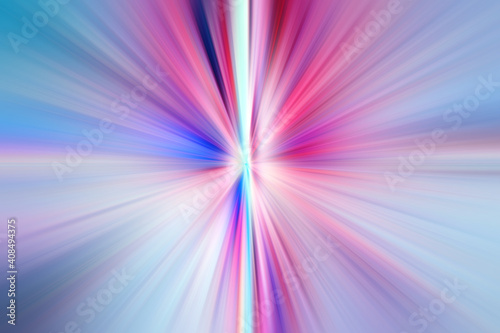 Abstract surface radial zoom blur of lilac, pink, white tones. Abstract lilac-pink background with radial, radiating, converging lines. 