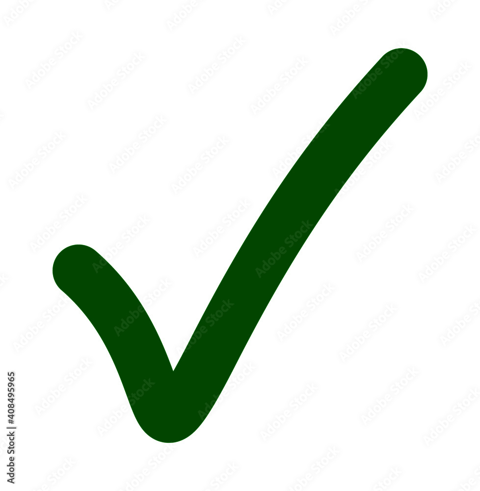 Green Checkmark vector on a white background Green Checkmark vector on a white background