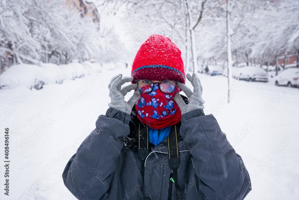 Teenage Girl in winter