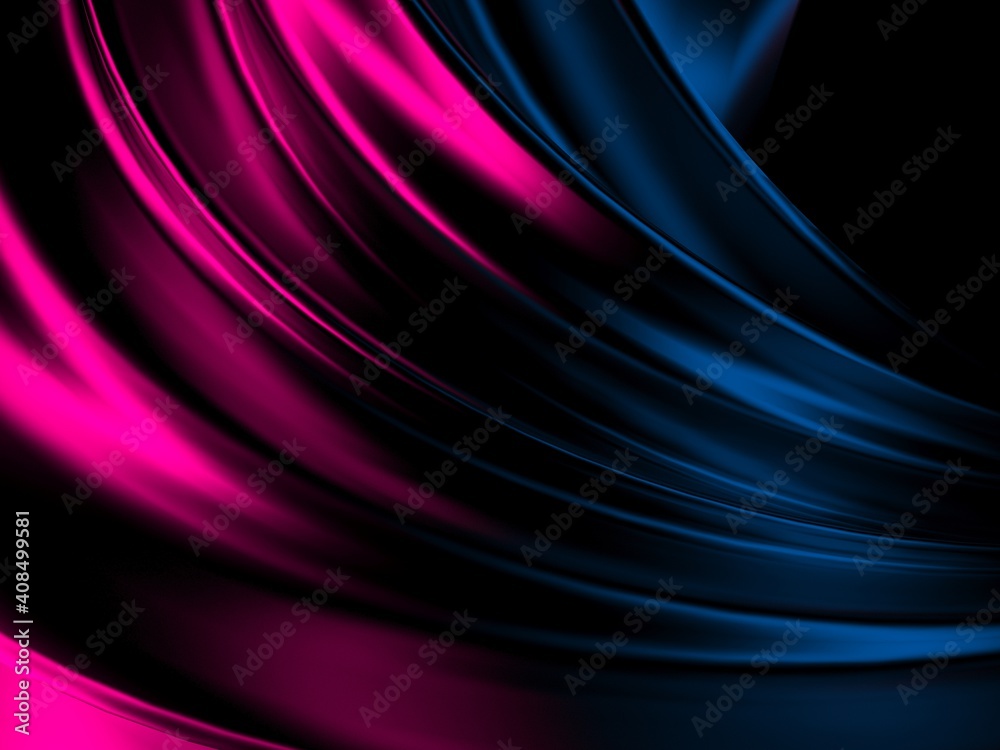 Naklejka premium Colorful Liquid metallic wavy background